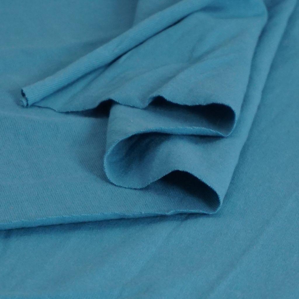 Heavy Jersey 100% Baumwolle wasserblau